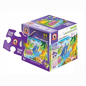 Пазл напольный - Динозаврики (Русский стиль, 2501sim)